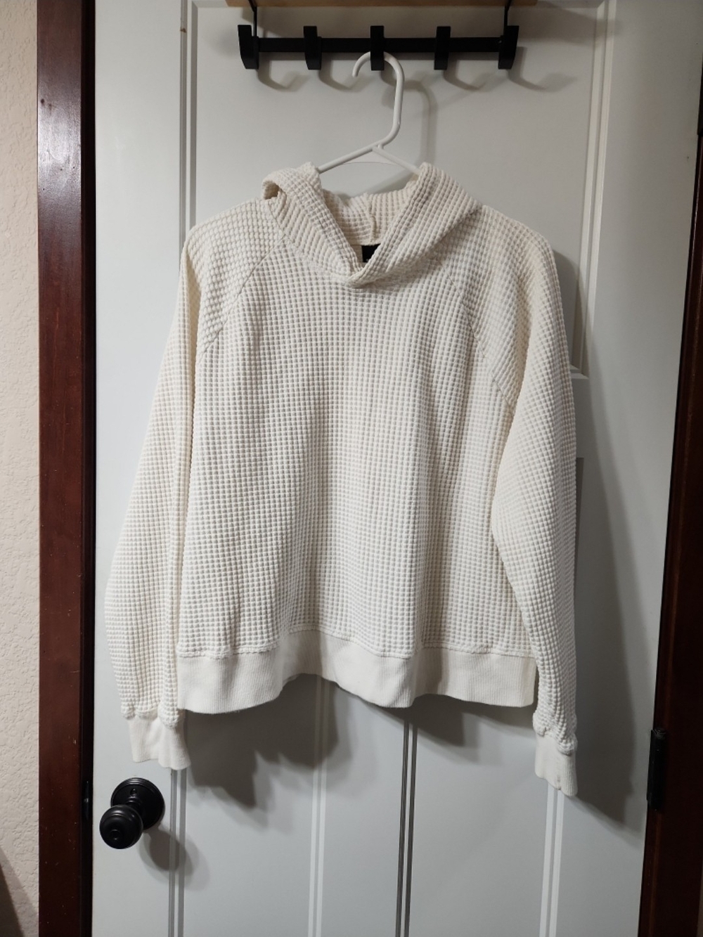 The North Face White Waffle Hoodie